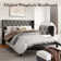 Hilbert Upholstered Low Profile Platform Bed Frame with Headboard