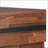 Walnut &amp; Sandy Black 2-Drawer Modern Bedroom Nightstand