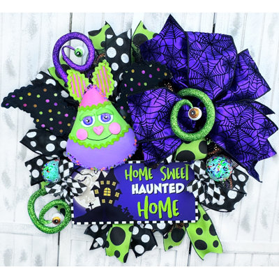 Couronne d'Halloween Home Sweet Haunted Home