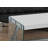 Hulo Coffee Table, Clear Glass Side Panels, 44 Inch Gray Wood Top-111861386