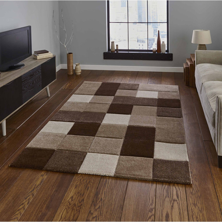 Langley area rug Machine Woven Rectangle Beige/Brown