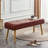 Cirilla Faux Leather Upholstered Bench