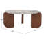 Graelyn Marble Top Coffee Table-2000067732