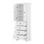 Armoires de rangement autoportantes avec 2 portes, 4 tiroirs et tablette réglable-113930503