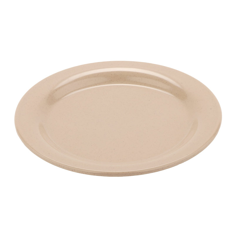 Assiette plate de qualité commerciale GET BF-010-S, 10 po, brun clair (boîte de 12)