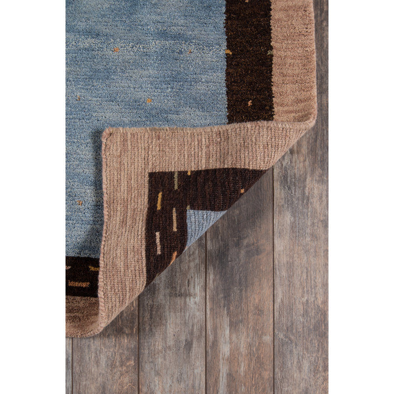 Desert Gabbeh Hand Woven Wool Area Rug, Rectangle 5'3" x 8'