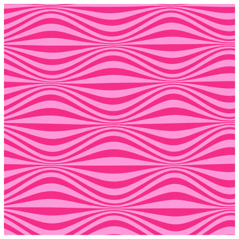 Coussins à double face Pink Wavy Lines, 16 x 16 pouces