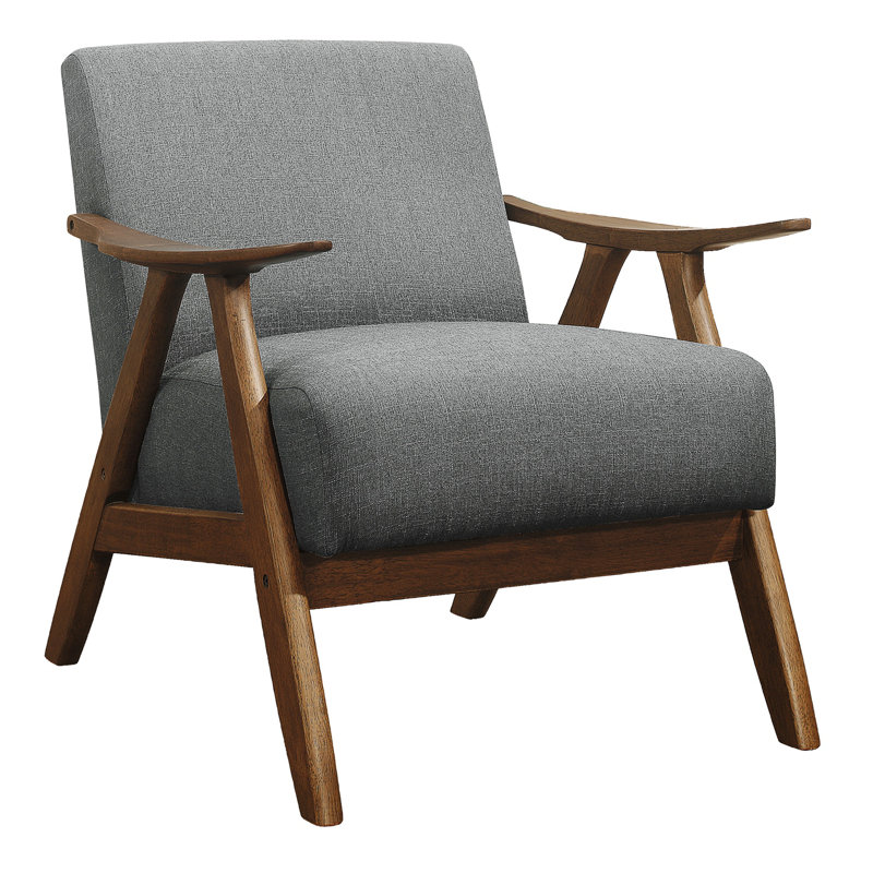 Fauteuil Lyelah, Polyester gris
