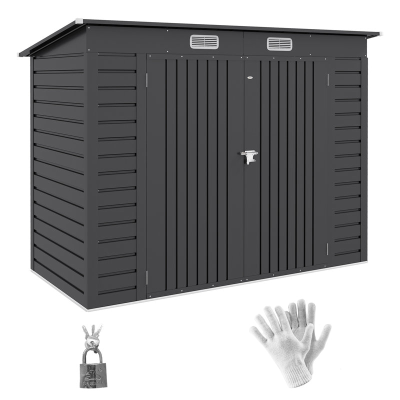 Garden Storage Shed, Grey