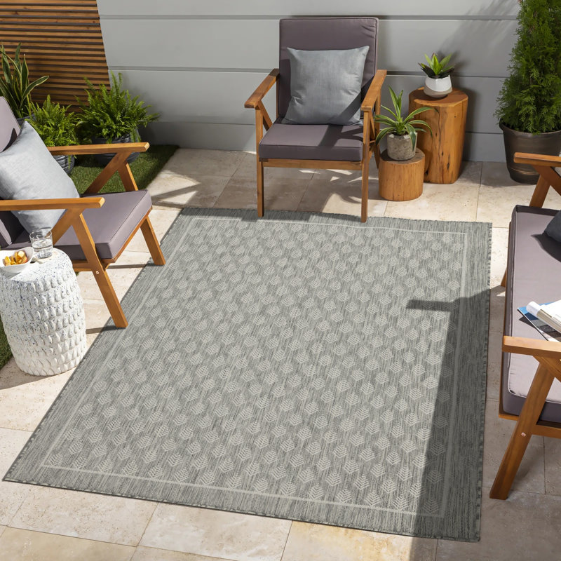 Pavillon de jardin argenté 8 pi X 10 pi Tapis intérieur / extérieur rectangulaire, Rectangle 7 pi 10 po x 10 pi 3 po