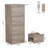 4-drawer Vertical File Cabinet Set Of 2, Office Storage Cabinet With Lock, Adjustable Hanging Bars, 51.2'' H X 17.7'' W X 22.8'' L-1699218226