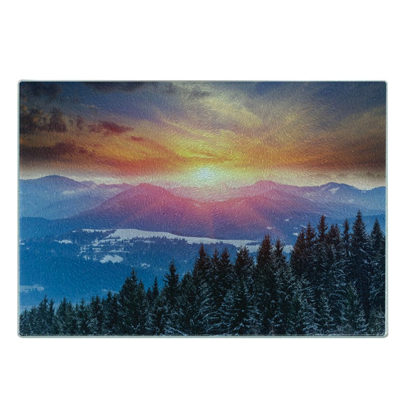 Planche à découper en verre trempé Ambesonne
