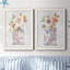 Mini Bouquet I - Ensemble de 2 peintures sur toile encadrées-764017706-764017717