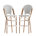 White/Gray Seat/Natural Frame