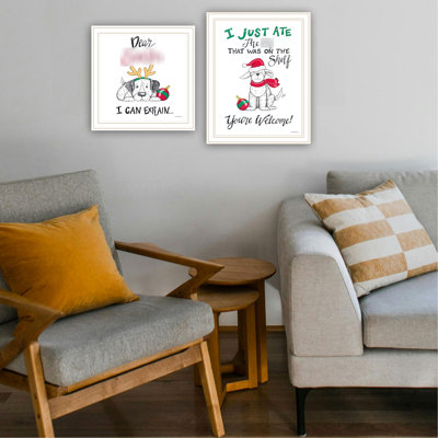 «Transform Your Walls With Dear Wall Art - I Can Explain», cadre blanc, décoration de salon et de chambre à coucher, multicolore, 8 po x 14 po, 5 lb de suspension décorative, 8 po x 14 po, 5 lb. Bois + papier, encadré pour
