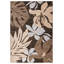 Tapis floral brun / beige Shaver-1141471448