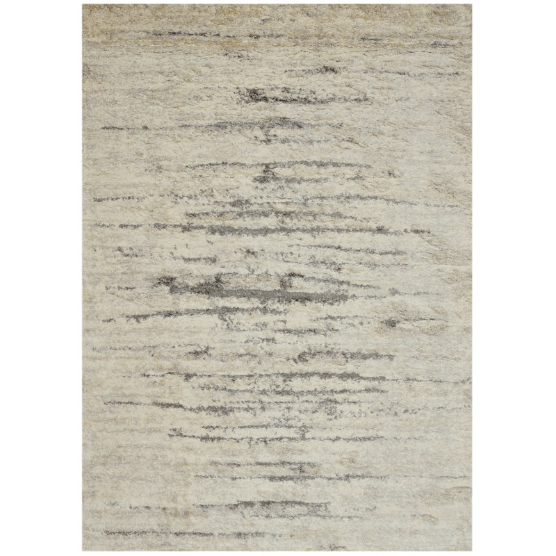 Tapis ivoire / gris Sairam, Rectangle 7 pi 10 po x 9 pi 10 po