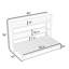 Lit escamotable simple avec tablettes de rangement et lattes-941797571