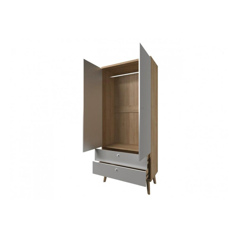 Iker 2 Door Manufactured Wood Wardrobe