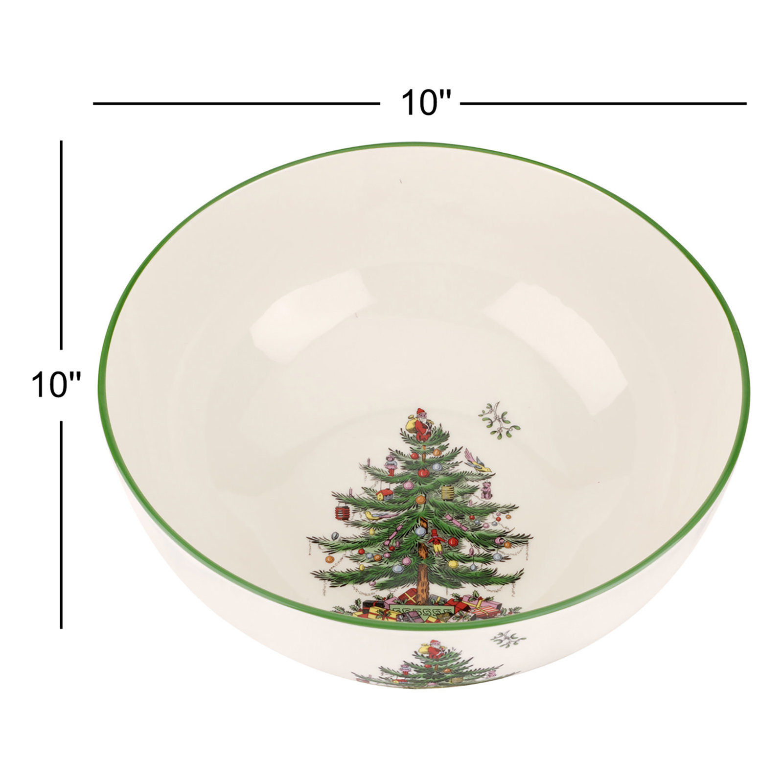 Christmas Tree Round Serving Bowl