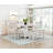 Counter Height Dining Bench Upholstered Seat Wooden Furniture 1Pc
