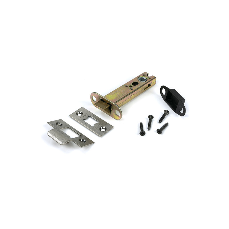 Polished Chrome 4" Heavy Duty Latch, Pewter Patina