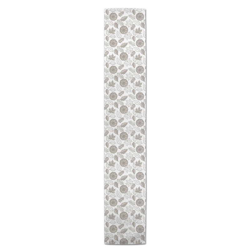 Safira Pumpkin Table Runner, 72" x 16", Khaki