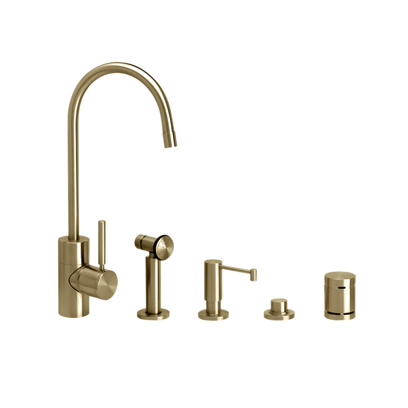 Parche Prep Faucet, Antique Brass