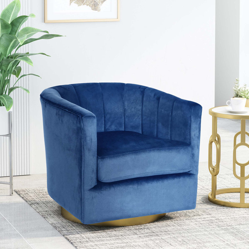 Fauteuil pivotant, Bleu