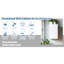 Armoire murale blanche en bois massif à une porte pour le bureau, l'organisation du garage - 2 tablettes, l 12 po x P 12 po x H 36 po, de style Shaker, facile à installer dans la cuisine, réglable