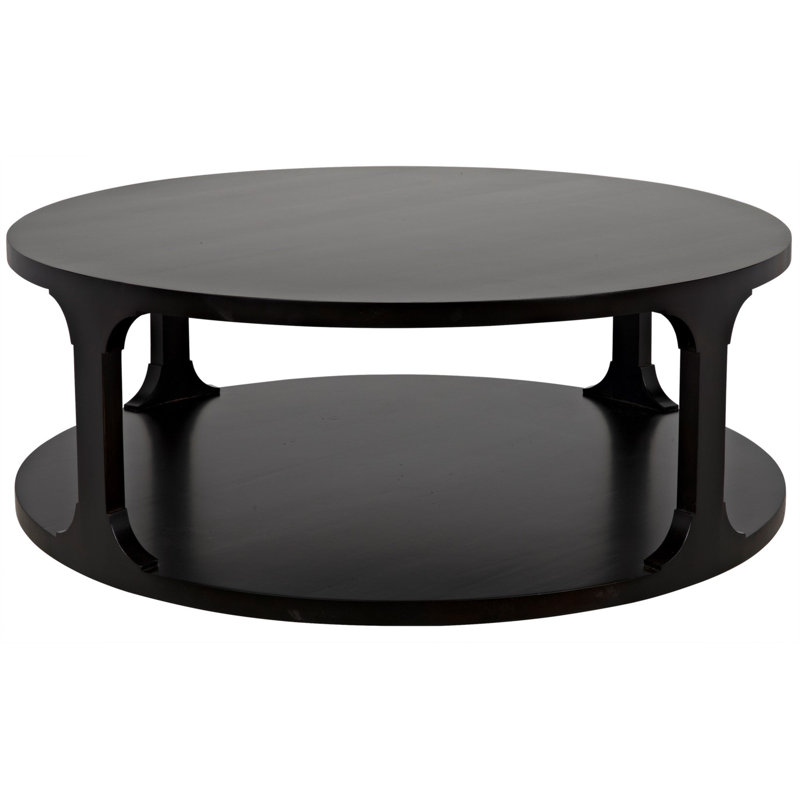 Gimso Solid Wood Coffee Table, Espresso, 17" H x 48" L x 48" W