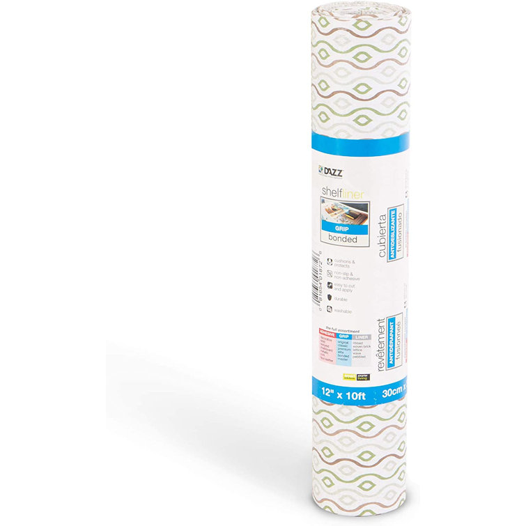 Smart Design Bonded Grip Shelf Liner – 12in x 10ft – Non-Adhesive Drawer  Liner with Strong Grip Helps Protect and Personalize Your Home Organization