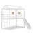 Metal House Bunk Bed With Slide-511170812
