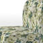 Fauteuil de chambre rembourré vert et blanc Euphony