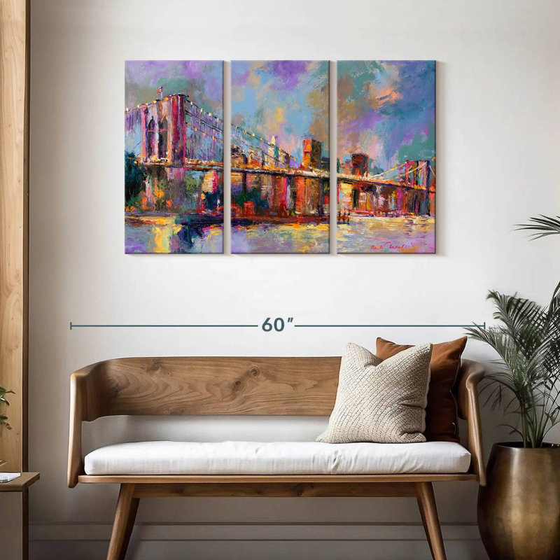 Couleurs du pont Sebbie Brooklyn, H 28 po x l 45 po