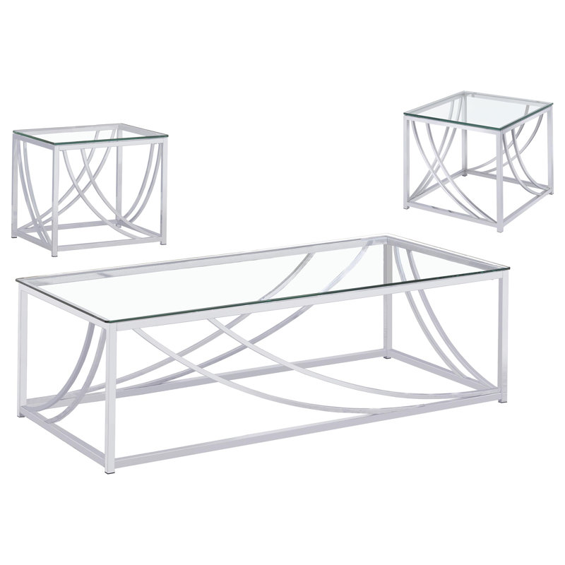 Ensemble de table Mckenzie, 3 pièces: 2 tables de bout, table basse