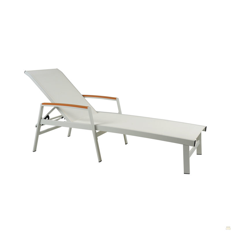 Chaise Lounge, White, White