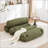 Adjustable Floor Sofa, Corduroy Lazy Sofa With Adjustable Straps For Versatile Configurations, Multi-Person Leisure Chair, Suitable For Living Room, Bedroom And More-1586775855