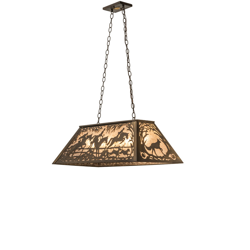 Rustic Lodge 6 - Light Pendant, 22" - 44" H x 33" W x 17" D