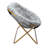 Folding Double Saucer Chair With Steel Frame-1185112905