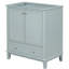 Base de meuble de salle de bain bleue 30 po, style moderne avec et, portes, tiroir, tablette réglable, assemblage requis par vous-même, meuble-lavabo de 30 po en bleu, portes ravissantes et rangement-695524146