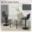 HOMCOM Bar Stools Set of 2, Modern Armless Bar Chairs-488977868