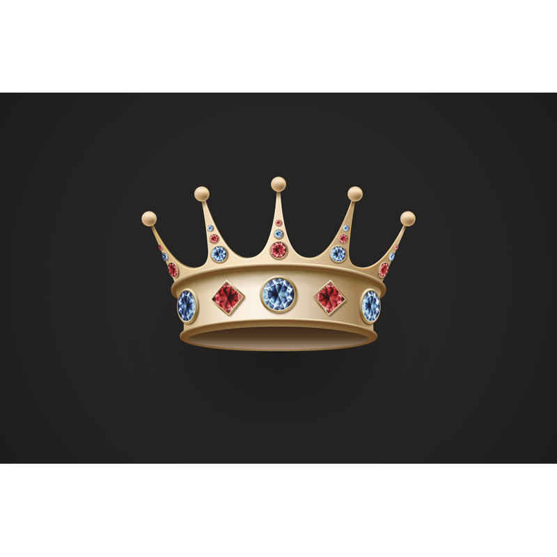 " Gold Royal Crown " by Foxysgraphic, 8" H x 12" W