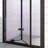 30" X 72" Black Framed Bi-Fold Pivot Shower Door, 1/4" Clear Tempered Glass, Space-Saving Folding Enclosure With Stainless Steel Handle, Reversible Installation