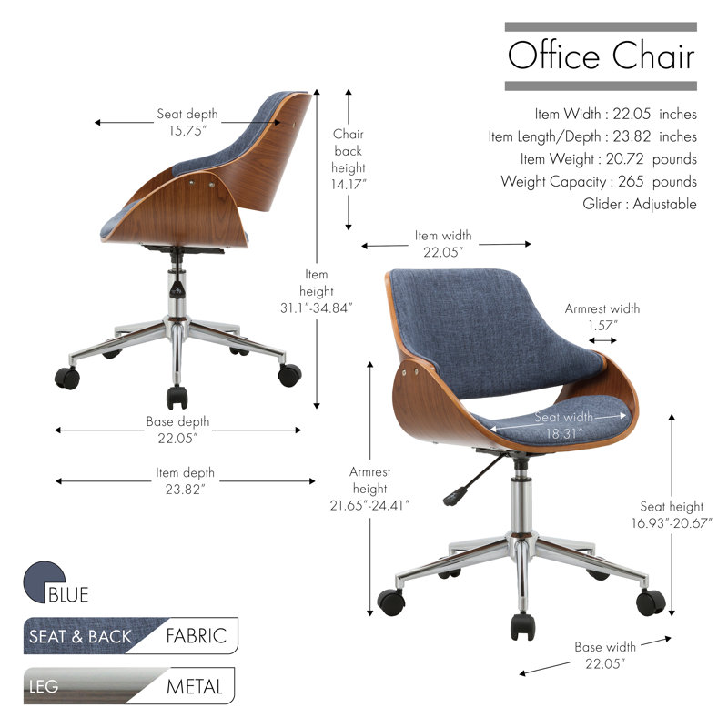 Fortson Side Chair, Blue