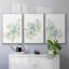 «Seafoam Petals I», reproduction sur toile 3 pièces-91887024-91887026