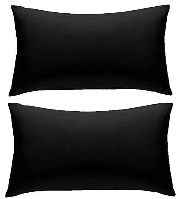 Plain Weave / Muslin Pillow Case, Black