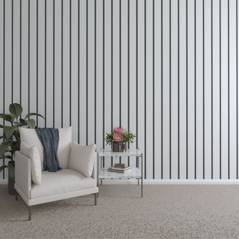 Ensemble de panneaux muraux réglables en lattes de PVC, H 94 po x l 54 po