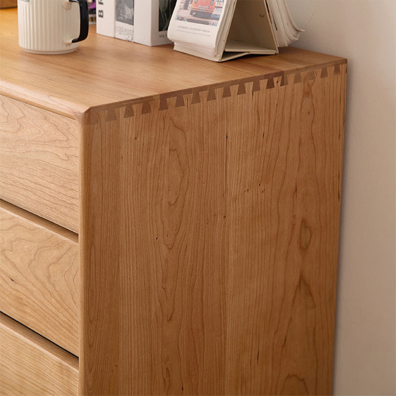 Simple Cherry Solid Wood Accent Chest