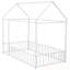 Structure de lit simple en métal avec clôture-124902041